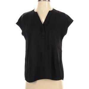 NWT!  Banana Republic Short Sleeve Sheer Blouse - Black (size xxs)